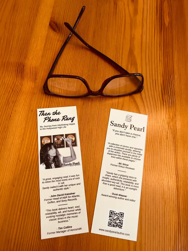 Then the Phone Rang bookmarks with reading glasses